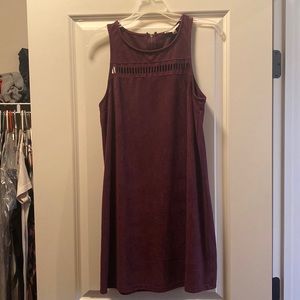 Blue spero merlot velvet dress